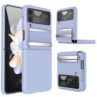 Newface Samsung Galaxy Z Flip 3 Kılıf Belt Flip Kapak - Sierra Blue