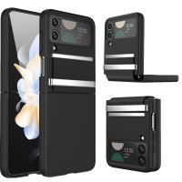 Newface Samsung Galaxy Z Flip 3 Kılıf Belt Flip Kapak - Siyah