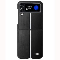 HDD Samsung Galaxy Z Flip 4 Kılıf HBC-155 Lizbon Kapak - Siyah