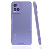 Newface Vivo Y21S Kılıf Platin Silikon - Lila