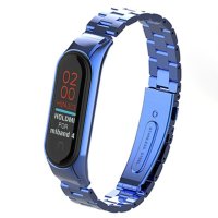 Newface Xiaomi Mi Band 4 Metal Baklalı Kordon - Mavi