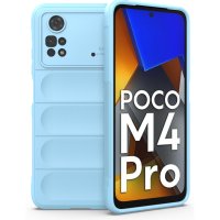 Newface Xiaomi Poco M4 Pro 4G Kılıf Optimum Silikon - Sky Blue