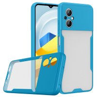 Newface Xiaomi Poco M5 Kılıf Platin Silikon - Mavi