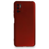 Newface Xiaomi Redmi Note 10 5G Kılıf First Silikon - Bordo