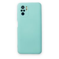 Newface Xiaomi Poco M5s Kılıf Nano içi Kadife Silikon - Su Yeşili