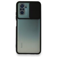 Newface Xiaomi Poco M5s Kılıf Palm Buzlu Kamera Sürgülü Silikon - Siyah