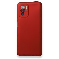 Newface Xiaomi Poco M5s Kılıf First Silikon - Bordo