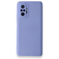 Newface Xiaomi Redmi Note 10 Pro Kılıf Nano içi Kadife Silikon - Lila