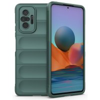 Newface Xiaomi Redmi Note 10 Pro Kılıf Optimum Silikon - Koyu Yeşil