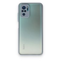 Newface Xiaomi Redmi Note 10S Kılıf Montreal Silikon Kapak - Gri