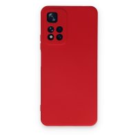 Newface Xiaomi Redmi Note 11 Pro Plus 5G Kılıf Nano içi Kadife Silikon - Kırmızı