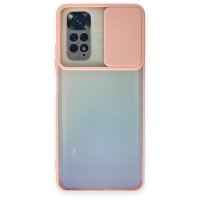 Newface Xiaomi Redmi Note 11S Kılıf Palm Buzlu Kamera Sürgülü Silikon - Pembe