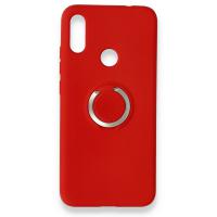 Newface Xiaomi Redmi Note 7 Kılıf Viktor Yüzüklü Silikon - Kırmızı