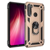 Newface Xiaomi Redmi Note 8 Kılıf Sofya Yüzüklü Silikon Kapak - Gold