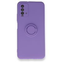 Newface Xiaomi Redmi 9T Kılıf Viktor Yüzüklü Silikon - Mor