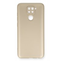 Newface Xiaomi Redmi Note 9 Kılıf First Silikon - Gold