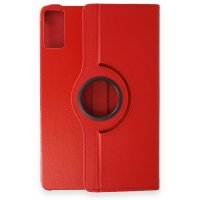 Newface Xiaomi Redmi Pad SE Kılıf 360 Tablet Deri Kılıf - Kırmızı