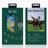 Santa Barbara Polo Racquet Club iPhone 14 Plus 3D Premium Cam Ekran Koruyucu - Siyah