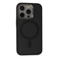 URR iPhone 15 Pro Max Metal Frame Matte Magsafe Kapak - Siyah
