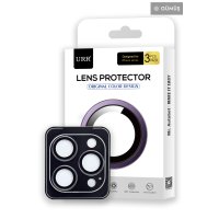 URR iPhone 15 Pro Max Titanium Alloy Kamera Lens Koruyucu - Gümüş