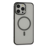 URR iPhone 15 Pro PVDSS Lens Titanium Edge Magsafe Kapak - Siyah
