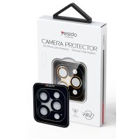 Yesido iPhone 14 Pro WB27 Metal Kamera Lens - Siyah