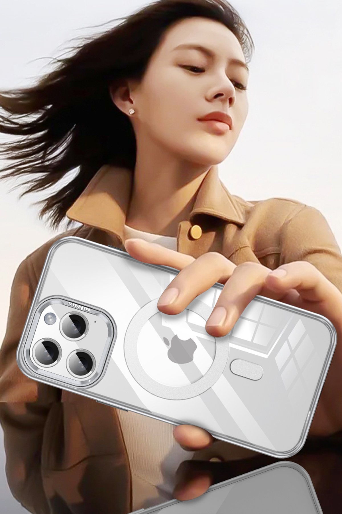 Joko iPhone 14 Pro Kılıf Bubble Magsafe Kapak - Mor