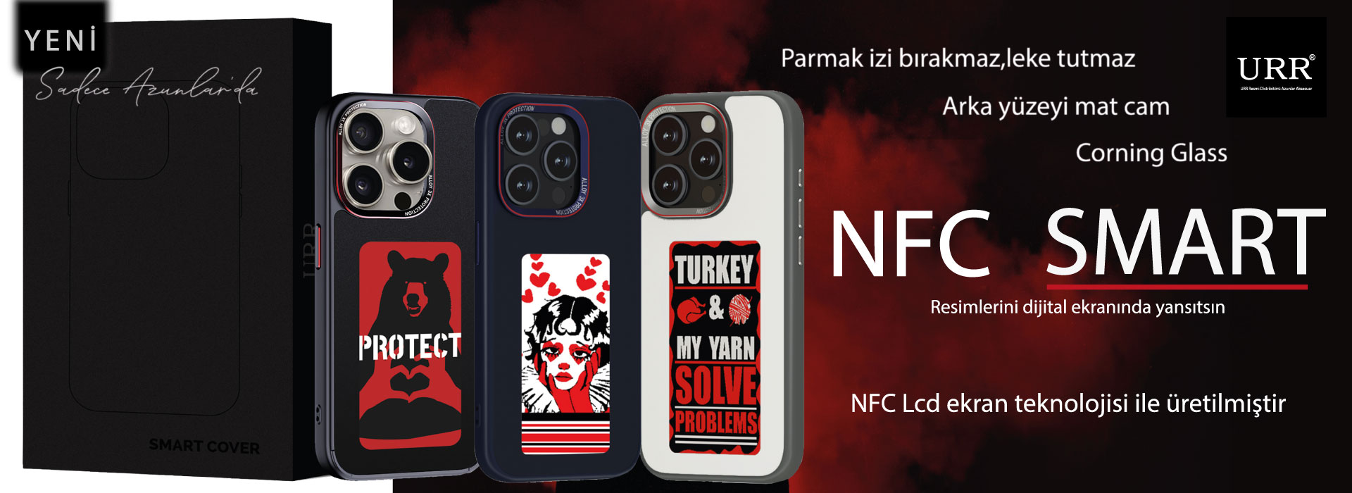 URR NFC Smart Case Akıllı Kapak Azunlar Newface