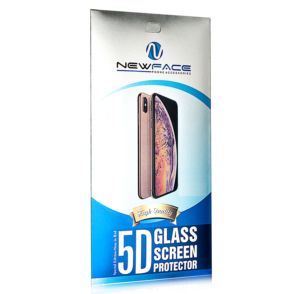 Newface iPhone 8 Plus 5D Eko Cam Ekran Koruyucu - Beyaz