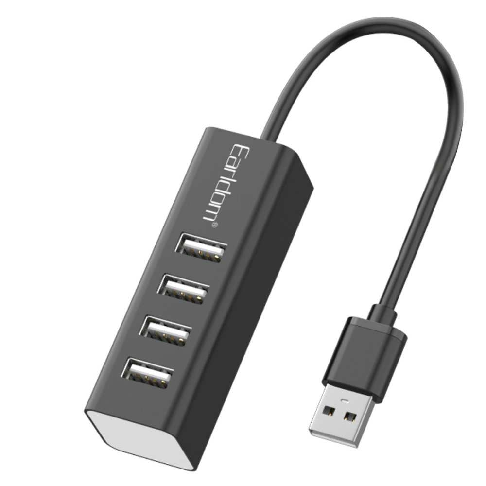 Earldom HUB14 Tak Çalıştır 4lü Usb Çoklayıcı - Siyah