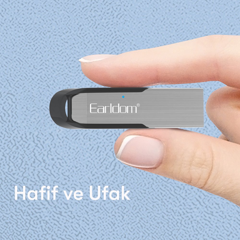 Earldom M73 Bluetooth 5.0 Usb Aux Dönüştürücü - Gümüş