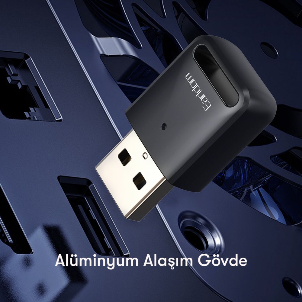 Earldom M91 Bluetooth 5.0 Usb Aux Dönüştürücü - Siyah