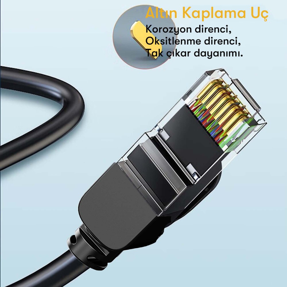 Earldom NW1 3M Cat 6 Ethernet Network Kablosu - Siyah