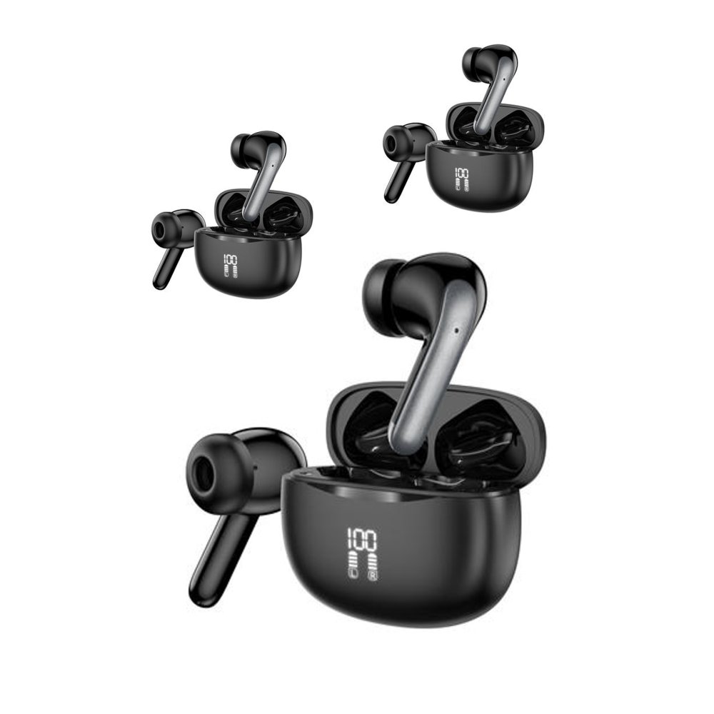 Earldom TWS36 Aktif Gürültü Engelleyici Özellikli Bluetooth 5.3 Kablosuz Airpods Kulaklık - Siyah