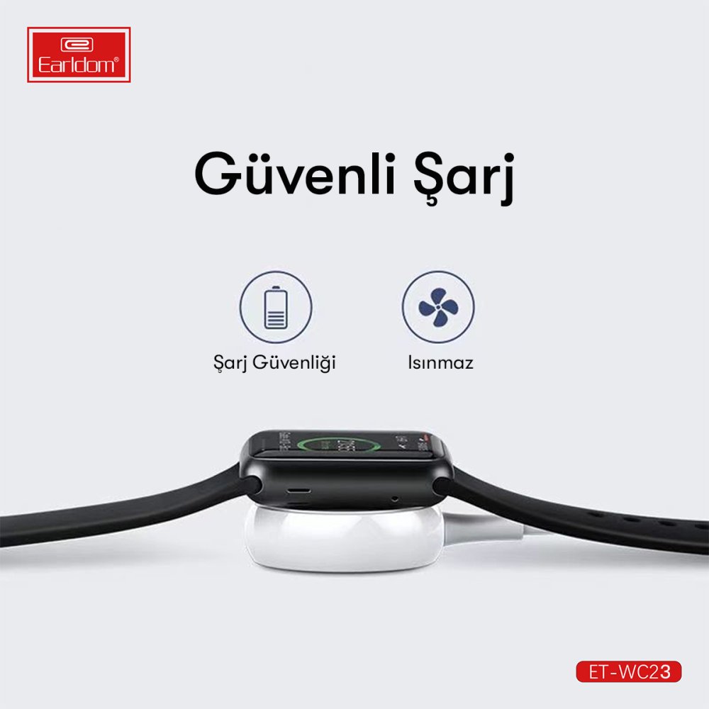 Earldom WC23 Kablosuz Manyetik Akıllı Saat Şarjı Galaxy Watch 3/4/Active 1/Active 2