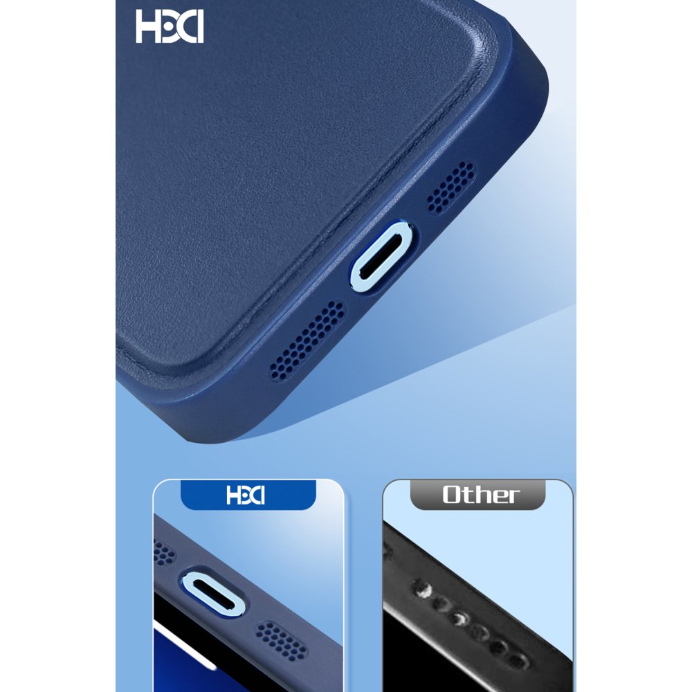 HDD iPhone 14 Pro HBC-228 Havana Magnet Kartvizitli Kapak - Derin Mor