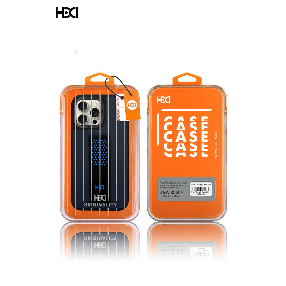 HDD iPhone 14 Pro HBC-239 Colombo Standlı Kapak - Kahverengi