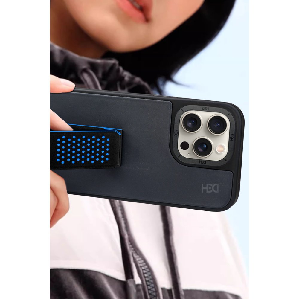 HDD iPhone 15 Pro HBC-239 Colombo Standlı Kapak - Siyah