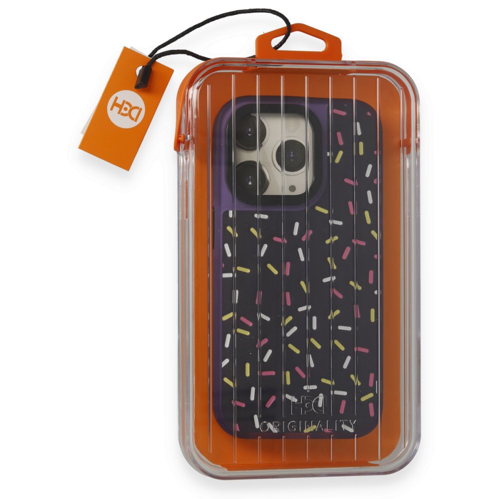 HDD iPhone 15 Pro Kılıf HBC-222 Bern Kapak - Derin Mor