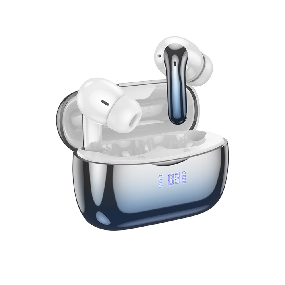 Hoco EQ16 Aktif Gürültü Engelleyici Özellikli Bluetooth 5.3 Kablosuz TWS Airpods Kulaklık - Mavi