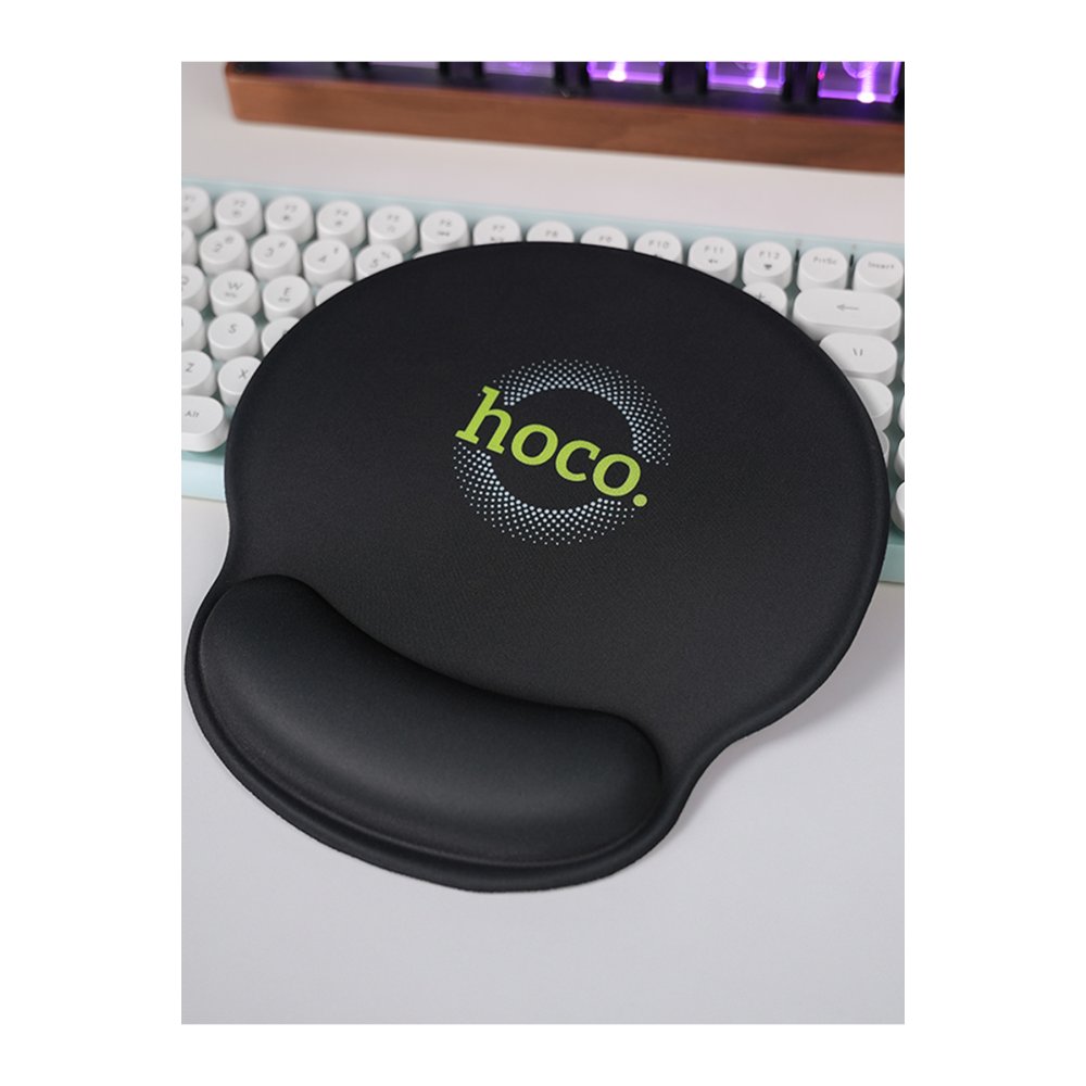 Hoco GM30 Polar Fox Bilek Destekli Mouse Pad - Siyah