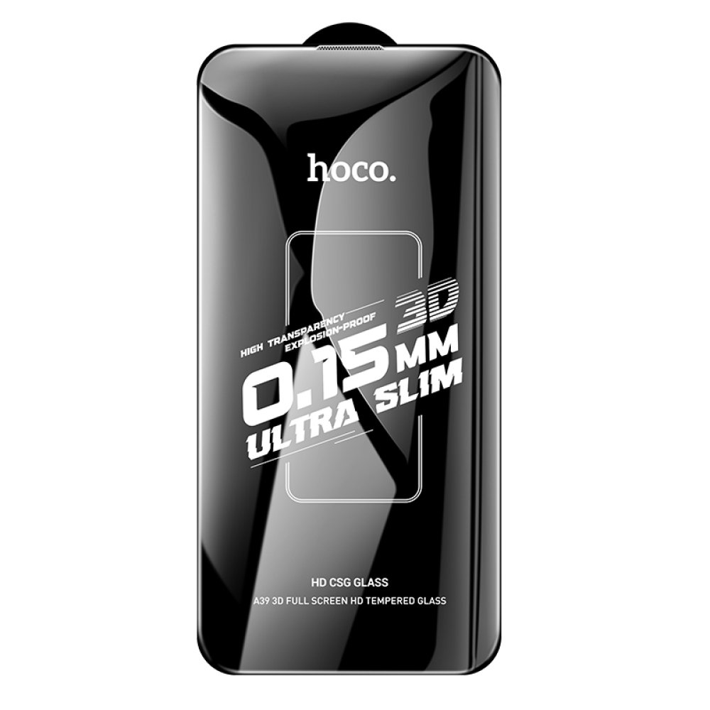 Hoco iPhone 16 Pro Max 3D Engraved HD Cam Ekran Koruyucu - Siyah