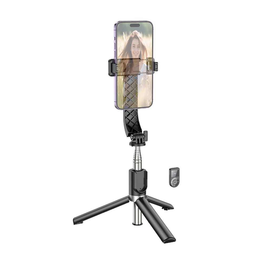 Hoco K20 BT 4.2 1M Broadcast Holder Selfie Çubuğu - Siyah