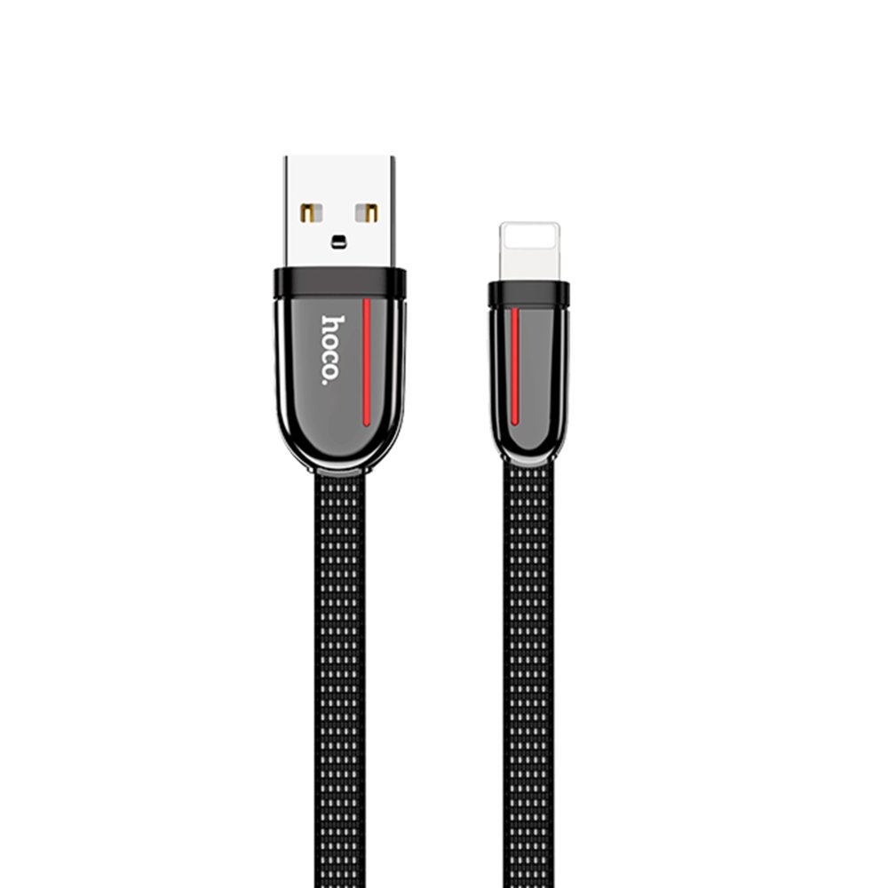 Hoco U74 USB to Lightning Şarj Data Kablosu - Siyah