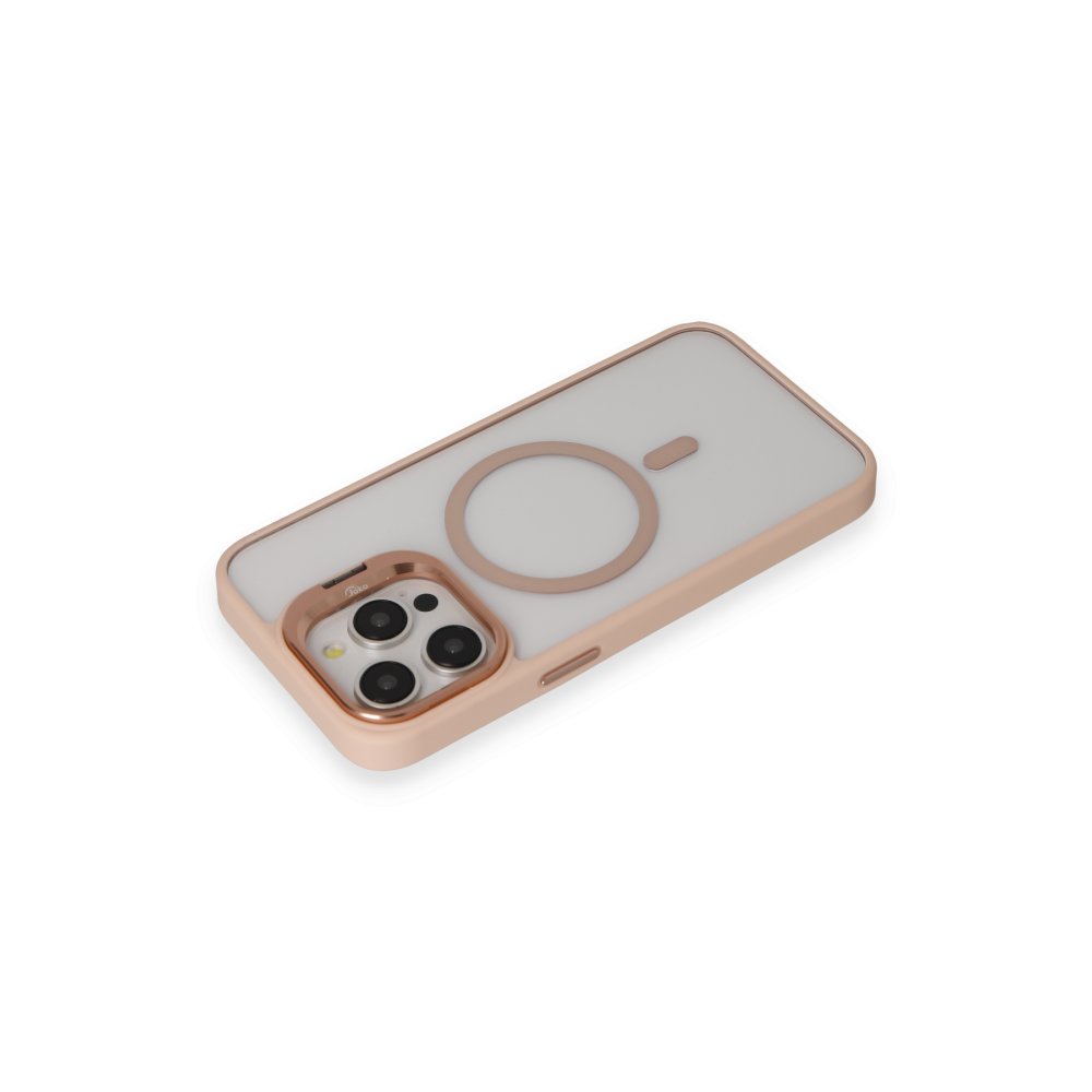 Joko iPhone 13 Pro Max Kılıf Roblox Lens Magsafe Standlı Kapak - Pudra