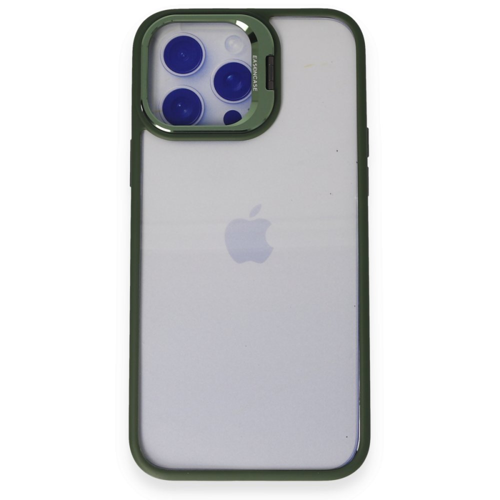 Joko iPhone 14 Pro Max Kılıf Roblox Lens Standlı Kapak - Koyu Yeşil