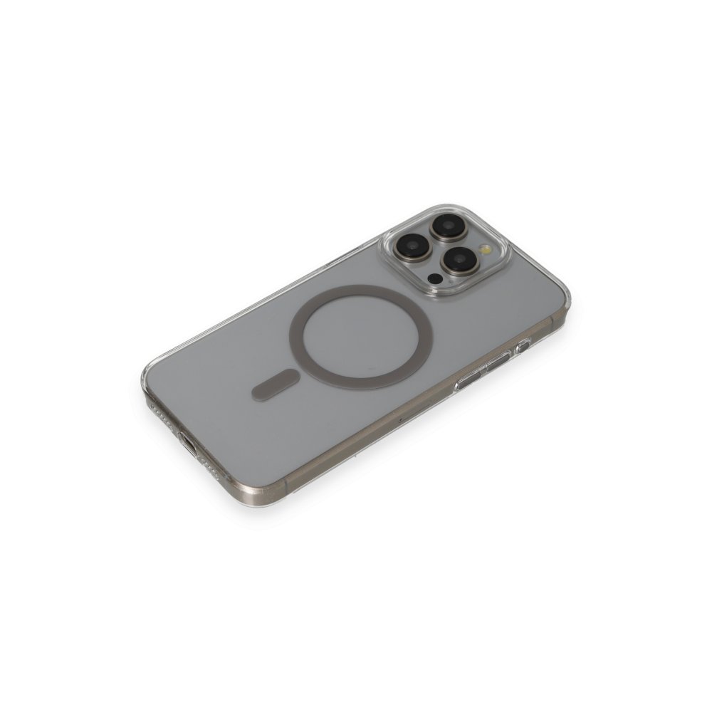 Joko iPhone 15 Pro Max Bubble Magsafe Kapak - Titan Gri