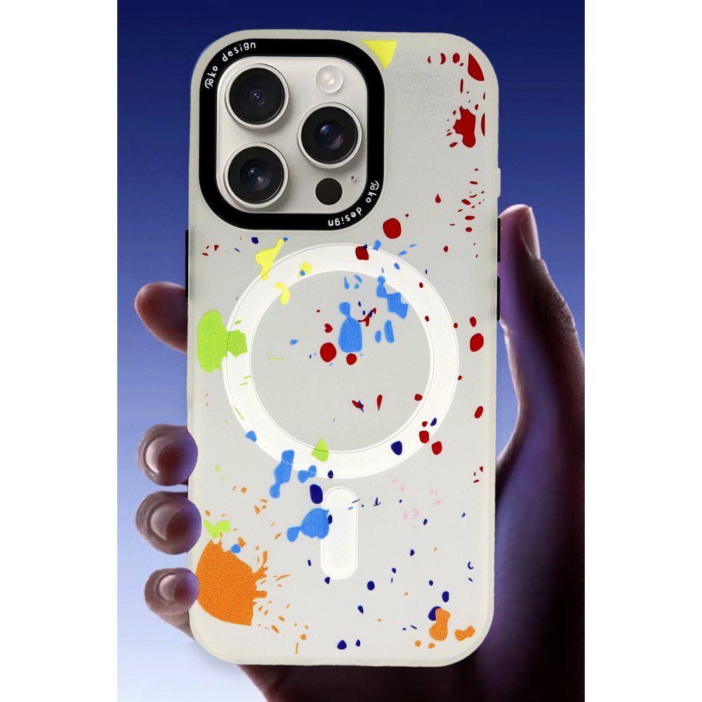 Joko iPhone 16 Pro Colorful Magsafe Kapak - Lacivert