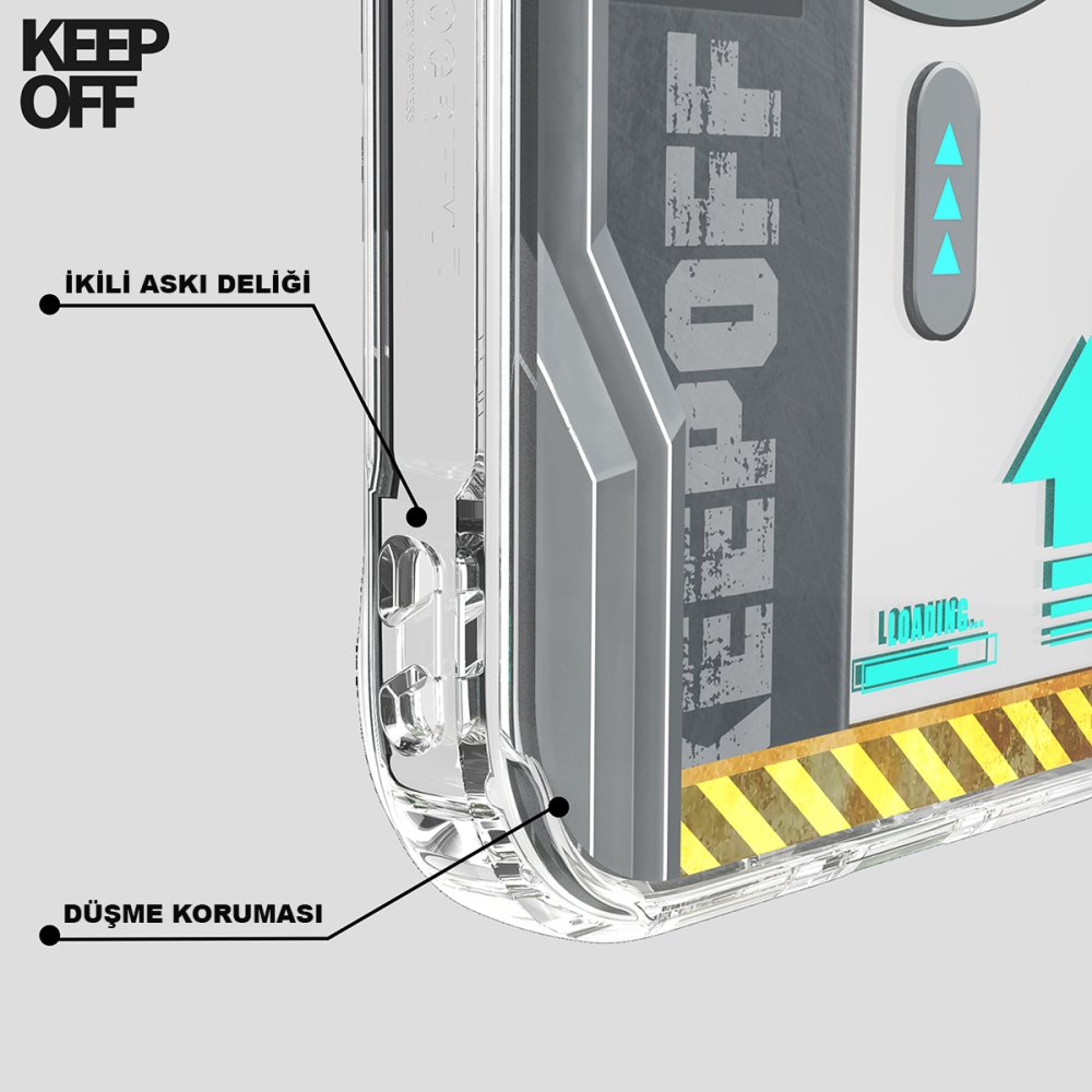 Keep Off iPhone 15 Future Armor Magsafe Kapak - No1 Machine