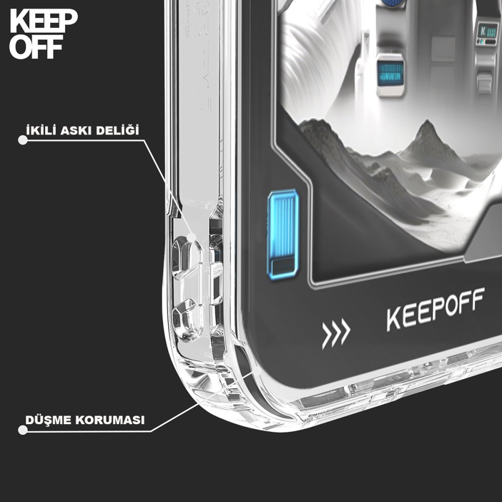 Keep Off iPhone 15 Pro Aerospace Magsafe Kapak - Aircraft